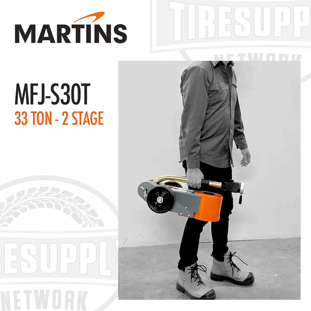 Martins MFJ-S30T | Professional Portable 33-Ton 2-Stage Air/Hydraulic Floor Jack