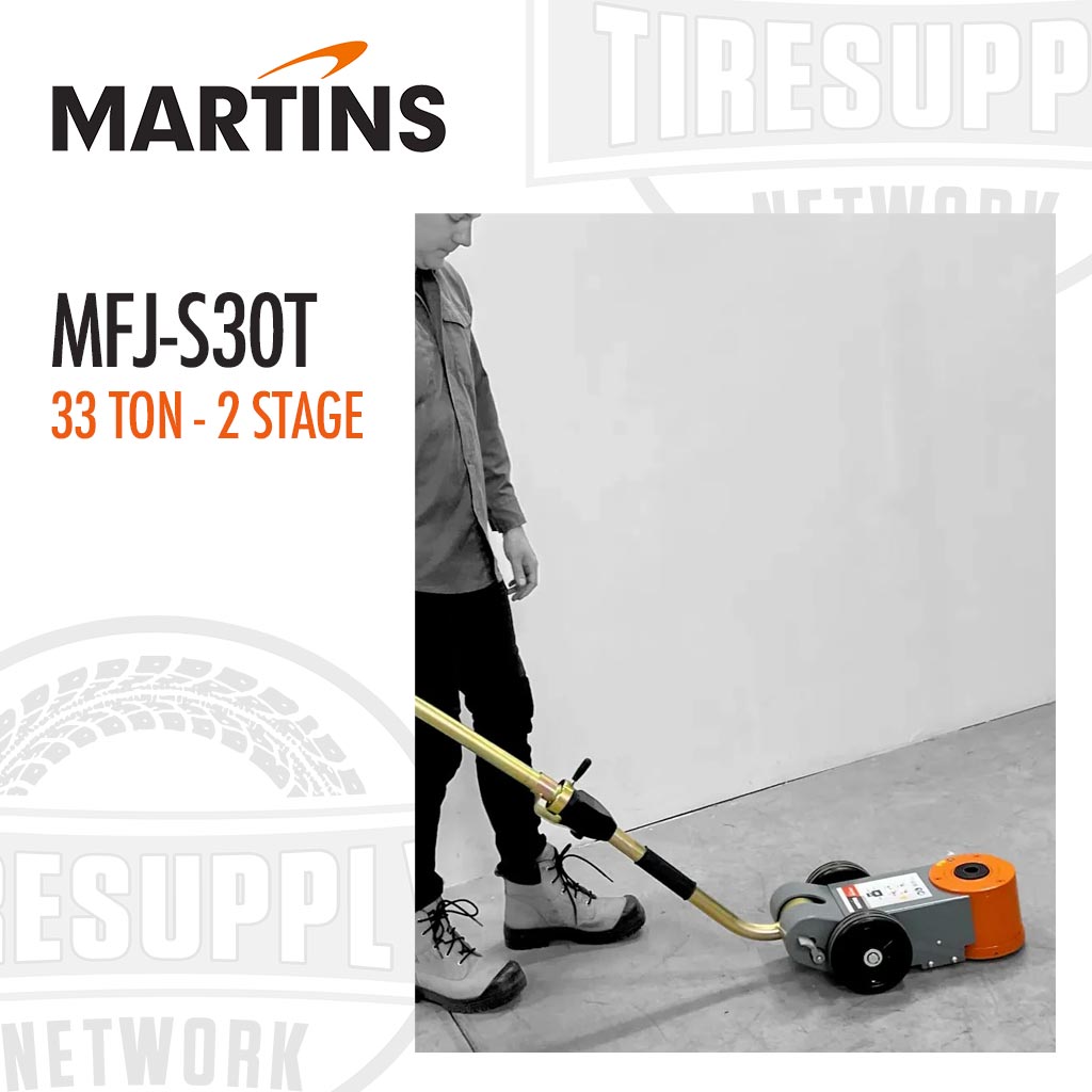 Martins MFJ-S30T | Professional Portable 33-Ton 2-Stage Air/Hydraulic Floor Jack