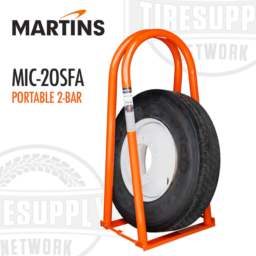 Martins MIC-20SFA portable 2-bar tire inflating cage