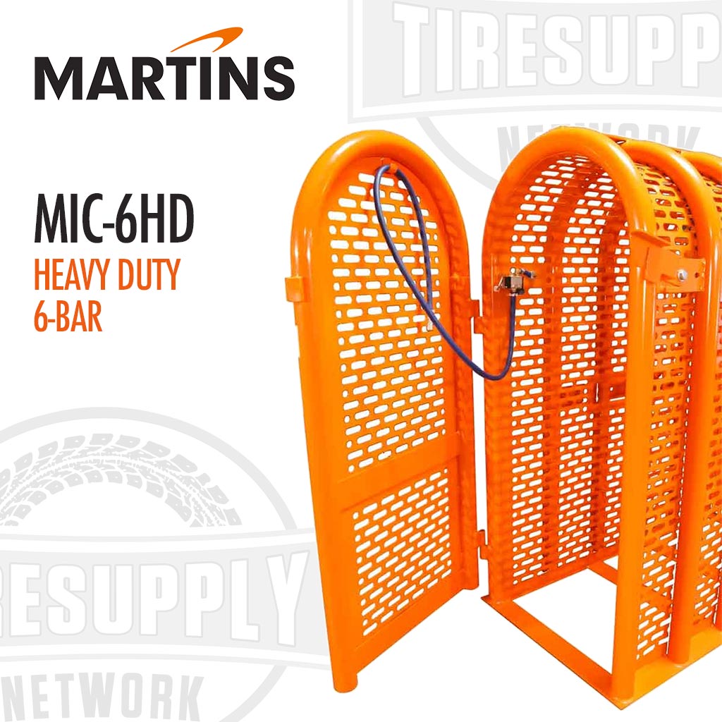 Martins | 6-Bar Heavy Duty Tire Inflation Safety Cage (MIC-6HD)