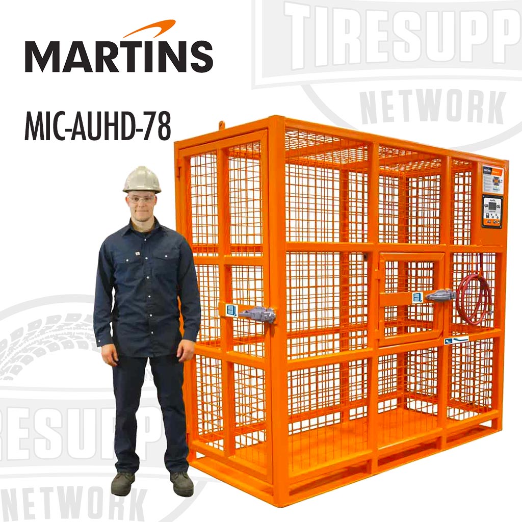 Martins | 78" Automatic Heavy Duty Truck & OTR Tire Inflation Cage (MIC-AUHD-78)