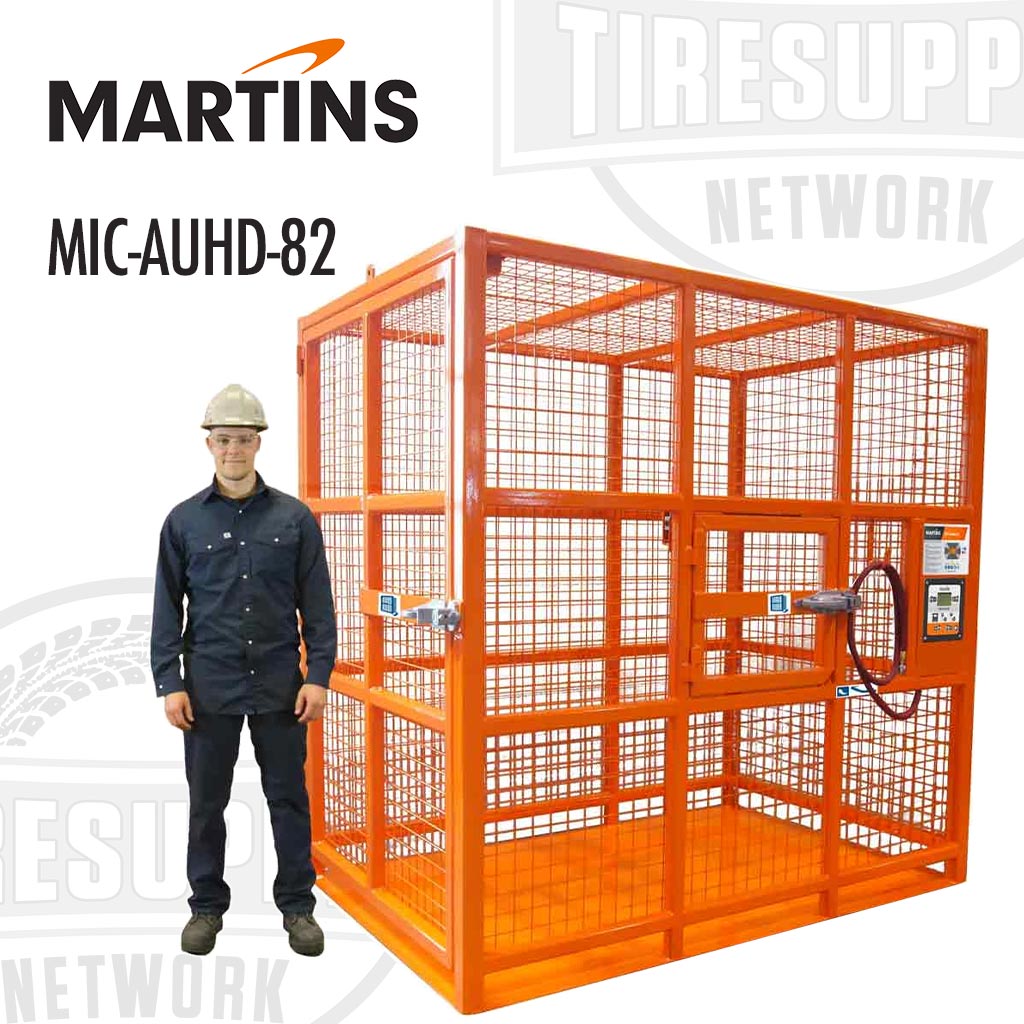 Martins | 82″ Automatic Heavy Duty Earthmover & OTR Tire Inflation Cage (MIC-AUHD-82)