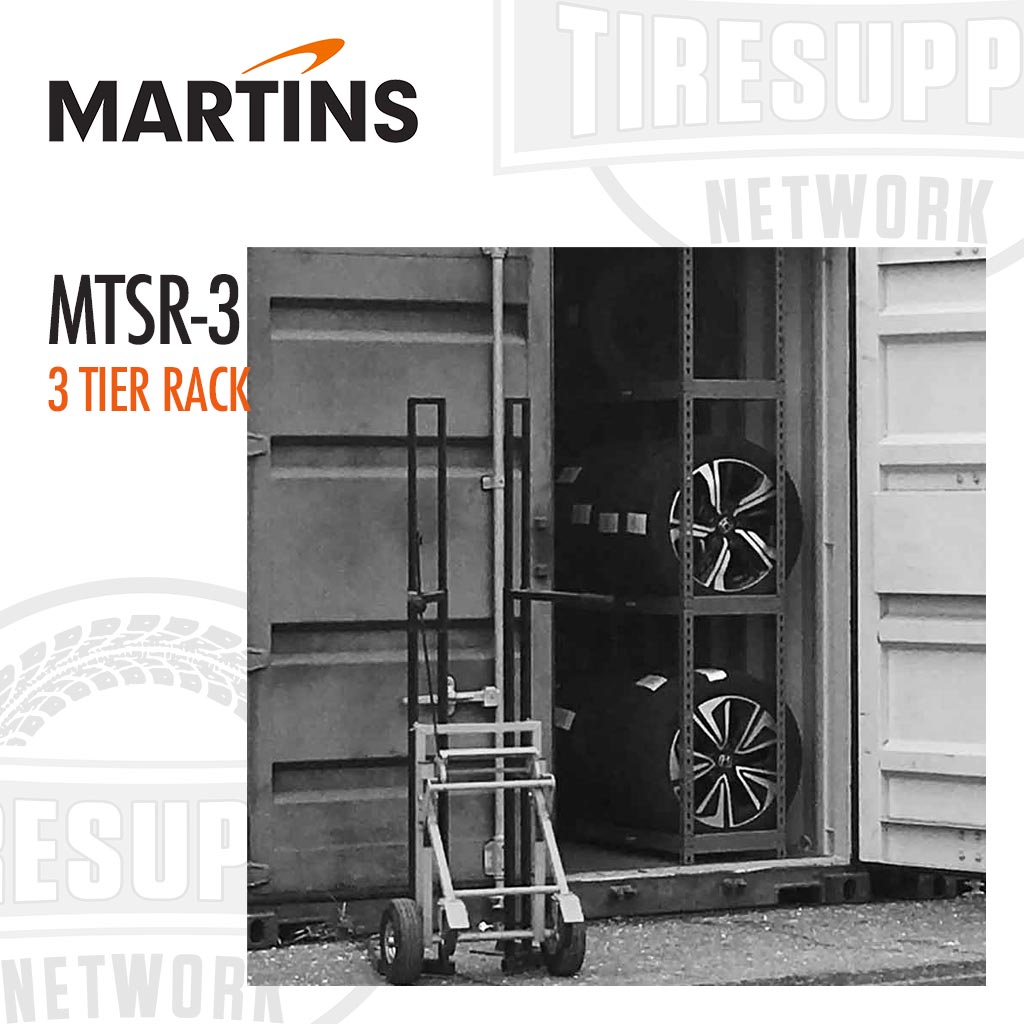 Martins | Tire Storage 3-Tier Shelving Rack For Passenger & Light Truck Tires (MTSR-3)