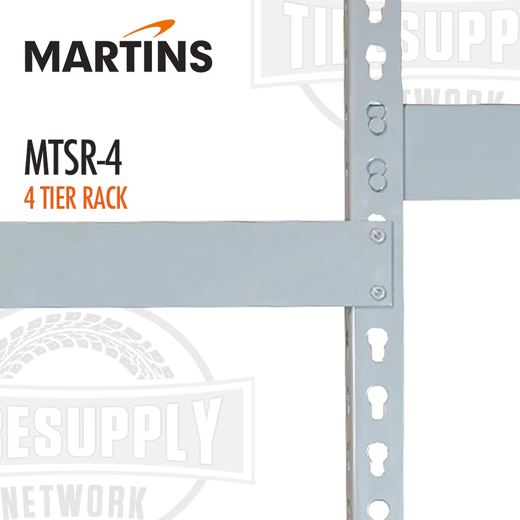 Martins | Tire Storage 4-Tier Shelving Rack for Passenger & Light Truck Tires (MTSR-4)