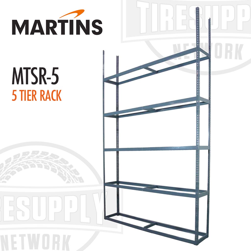 Martins | Tire Storage 5-Tier Shelving Rack for Passenger & Light Truck Tires (MTSR-5)
