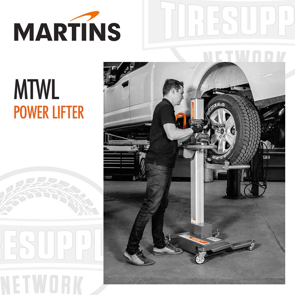 Martins | Power Lifter to Lift Tire & Wheel Assemblies for Car, SUV & Light Trucks (MTWL)