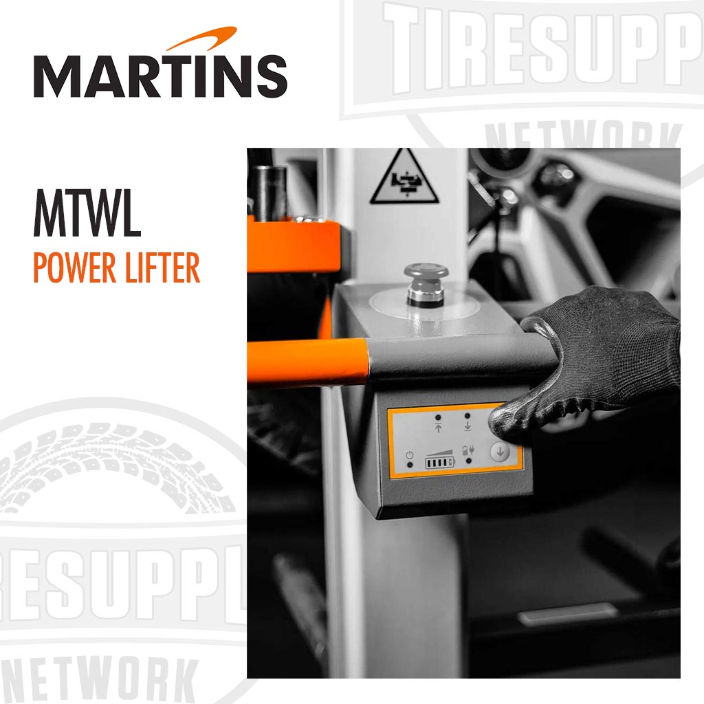 Martins | Power Lifter to Lift Tire & Wheel Assemblies for Car, SUV & Light Trucks (MTWL)