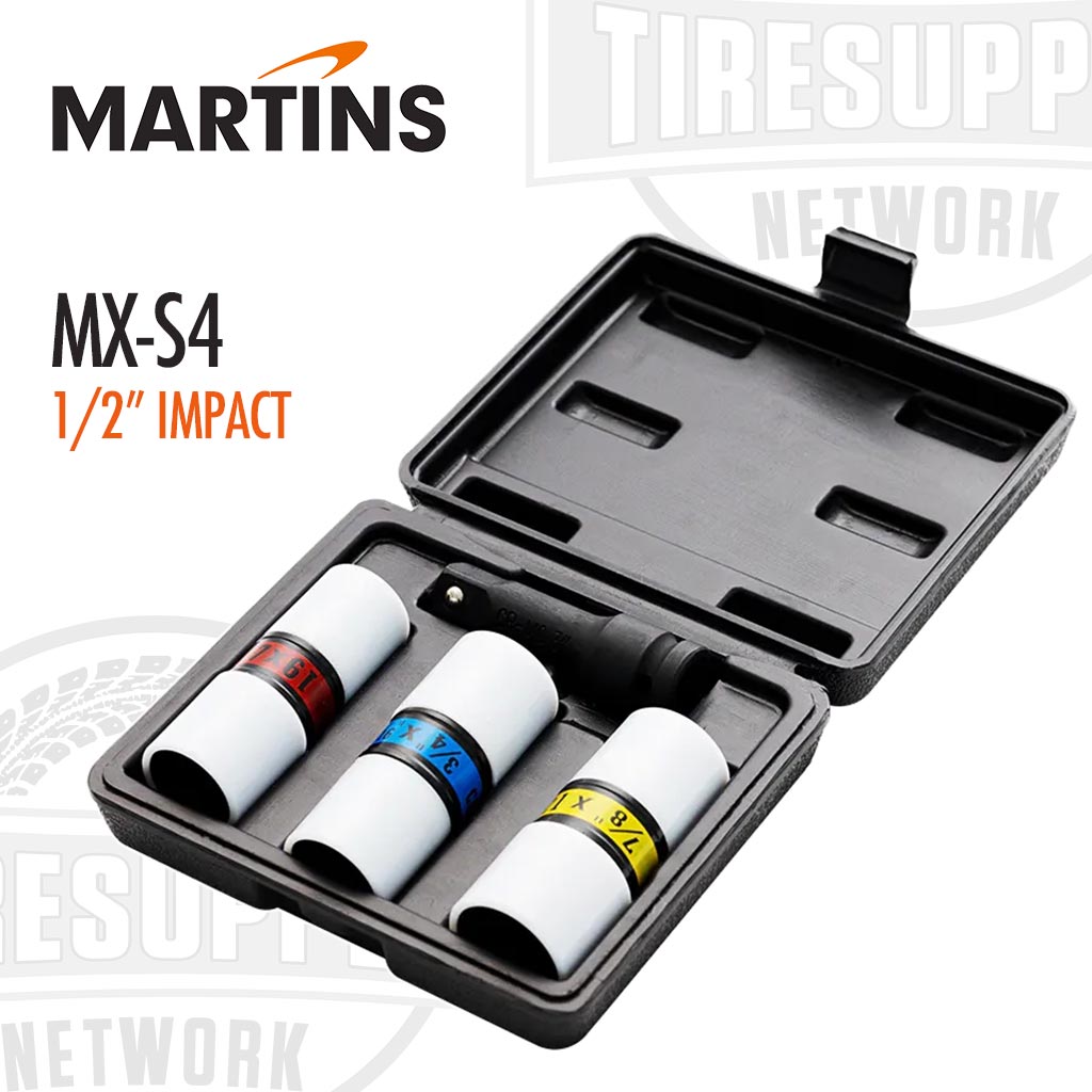 Martins | Impulse 1/2″ Drive 3-Piece Impact Wrench Flip Sockets (MX-S4)