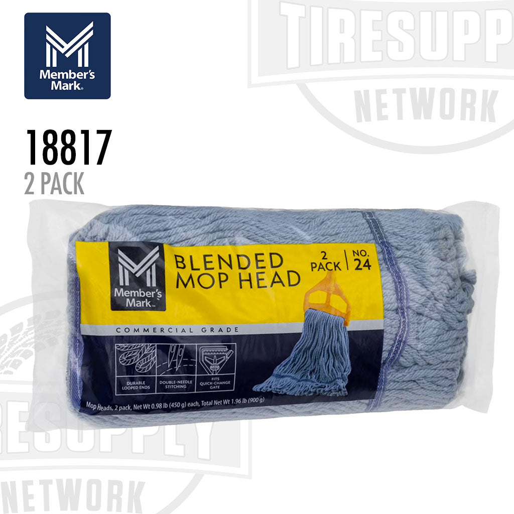 Member's Mark 18817 | #24 Cotton Wet Mop Refills - 2 Pack