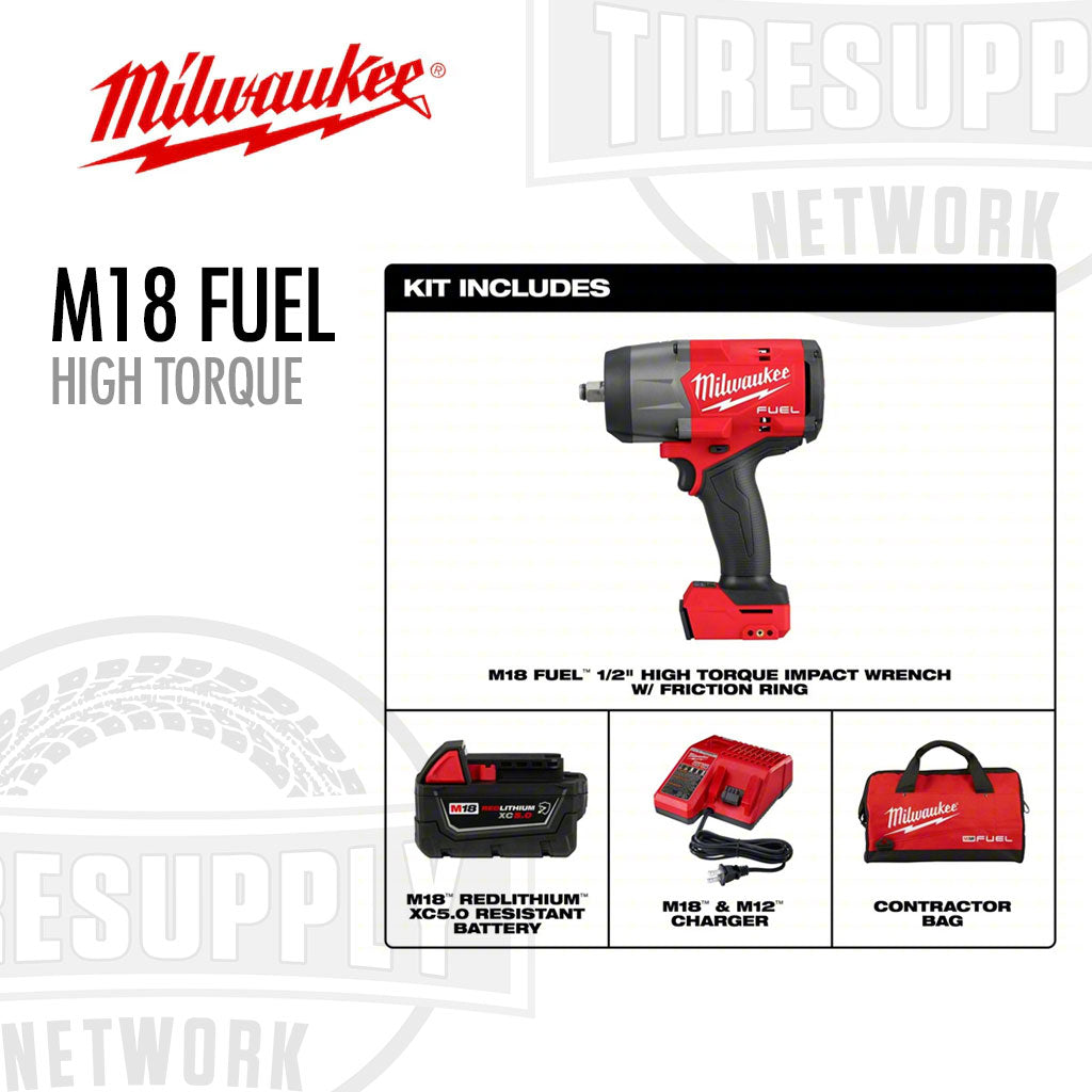 Milwaukee | M18 FUEL 1/2" High Torque Impact Wrench w/Friction Ring Kit (MLW2967-21B)