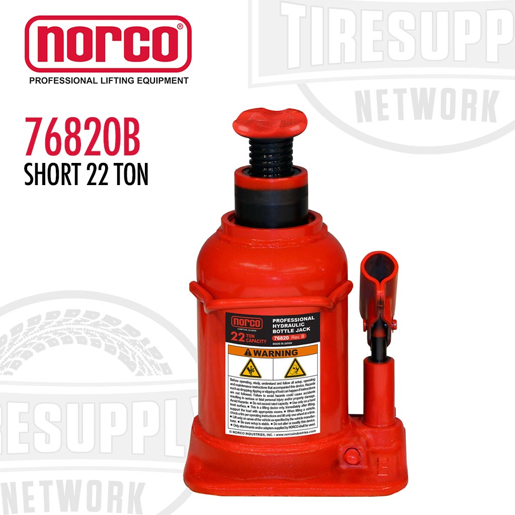 Norco 76820B | 22 Ton Short Bottle Jack – Tire Supply Network