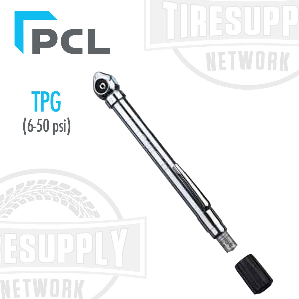 PCL | Pocket Tire Pressure Gauge with Angled Head 6-50 psi (TPG1H17)