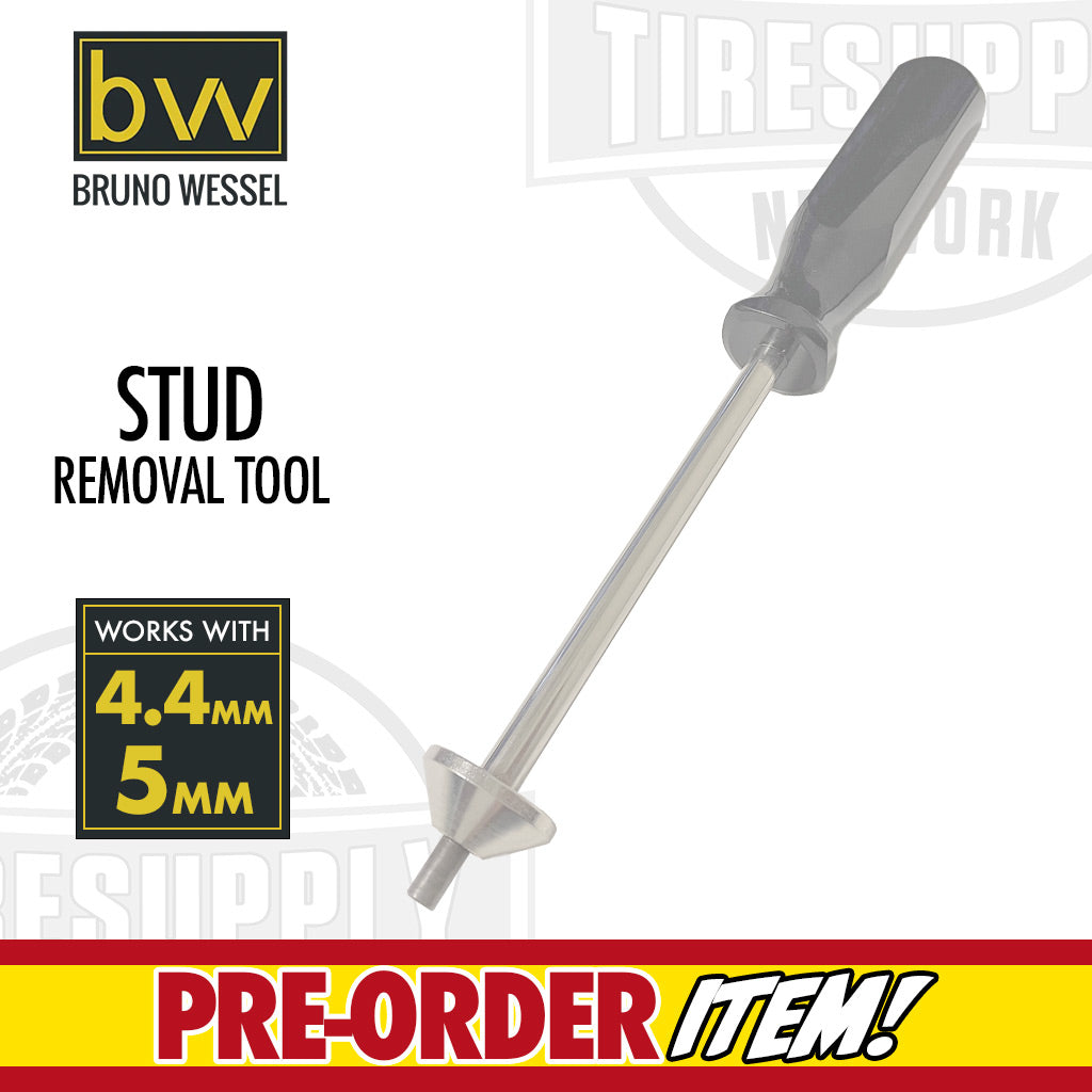 Bruno Wessel STP0016 | SRT-4.4 Stud Removal Tool with 5mm & 4.4mm Tips for Lightweight Steel Studs #12 and #13