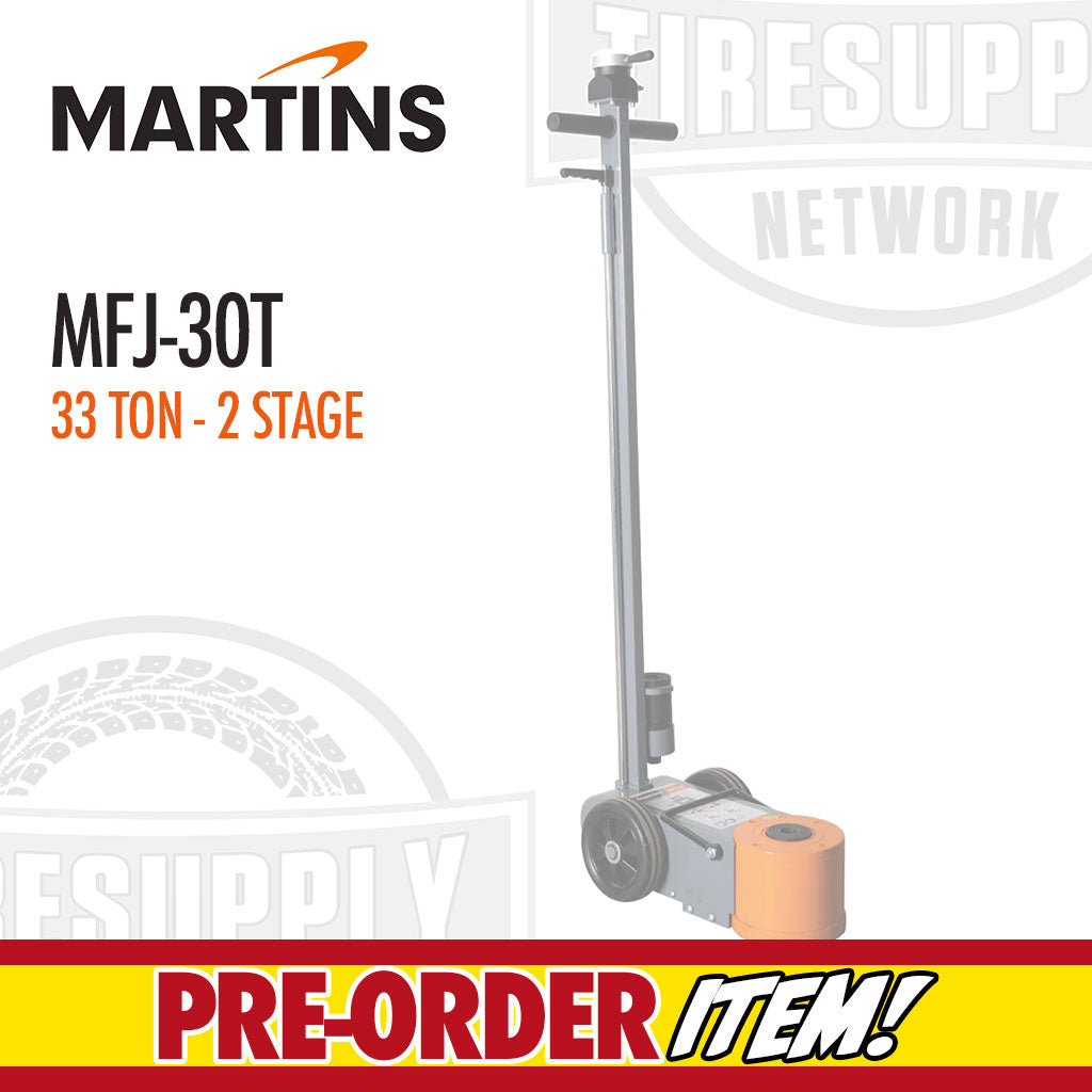 Martins MFJ-30T | Professional 33-Ton 2-Stage Air/Hydraulic Floor Jack