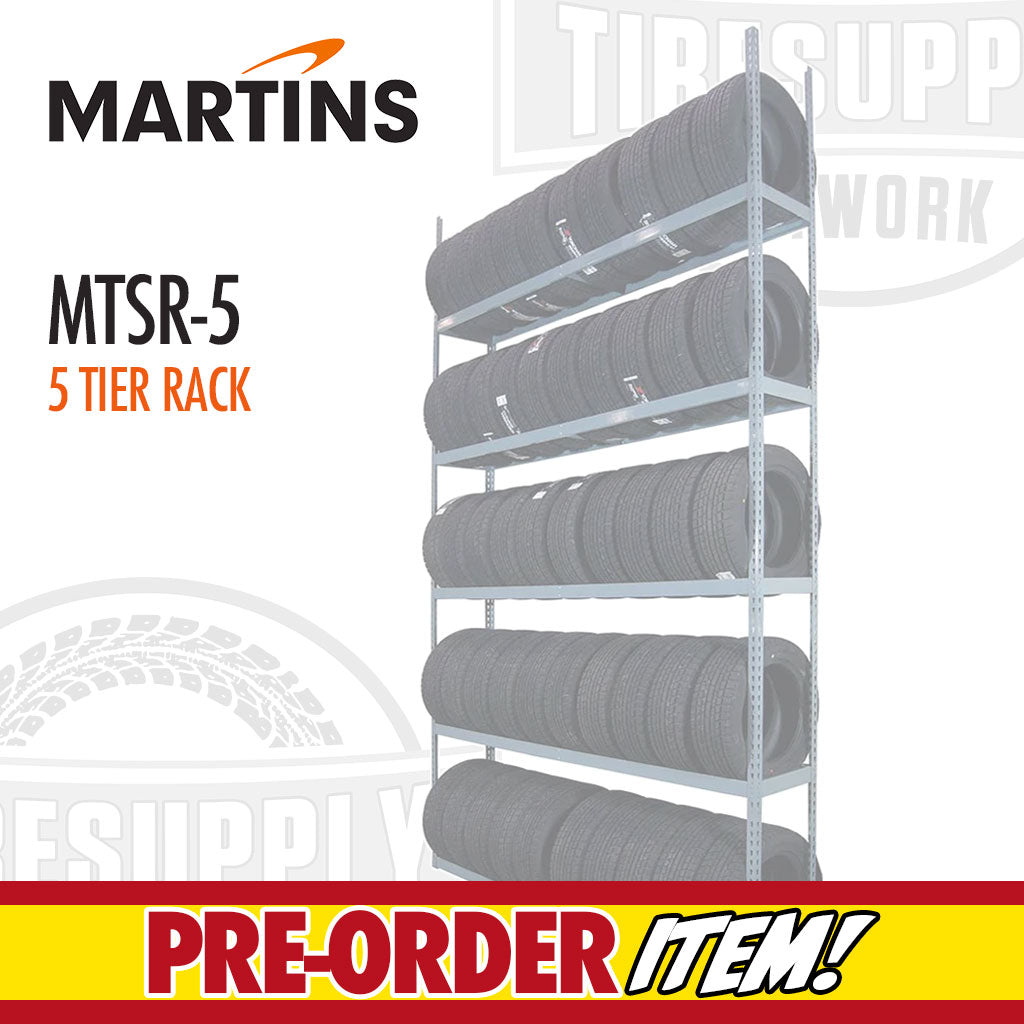 Martins | Tire Storage 5-Tier Shelving Rack for Passenger & Light Truck Tires (MTSR-5)