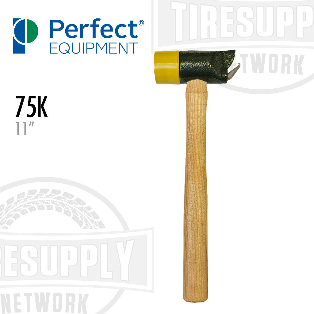 Perfect Equipment SN75K | 75K Alloy Soft-Head Wheel Weight Hammer with Clip Claw