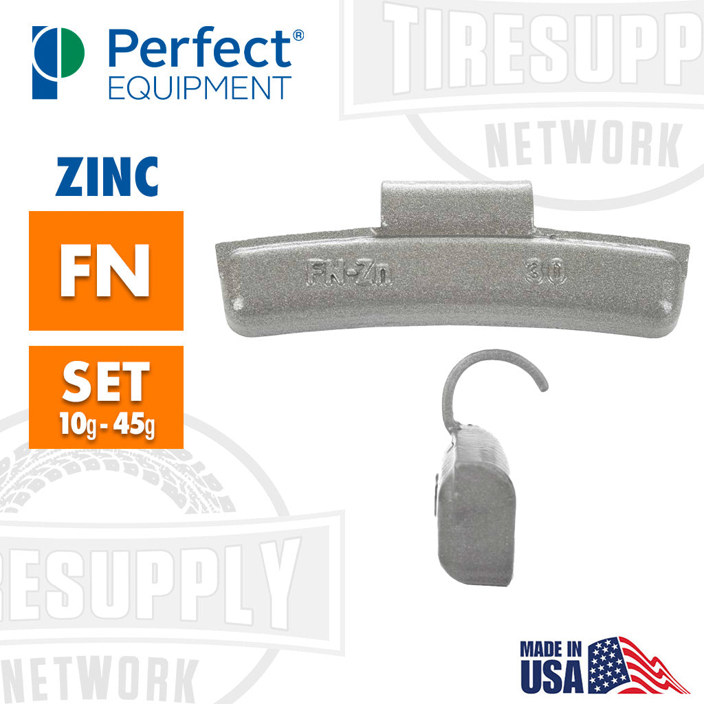 Perfect Equipment | Hofmann Power Weight (FN-Style) Coated Zinc Clip-On Wheel Weights - Choose Size