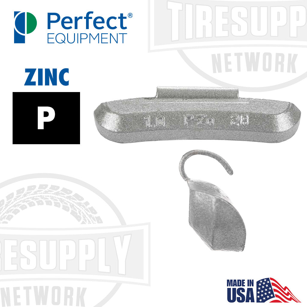 Perfect Equipment Hofmann Power Weight (P-Style) Uncoated Zinc Clip-On Wheel Weights, Zinc