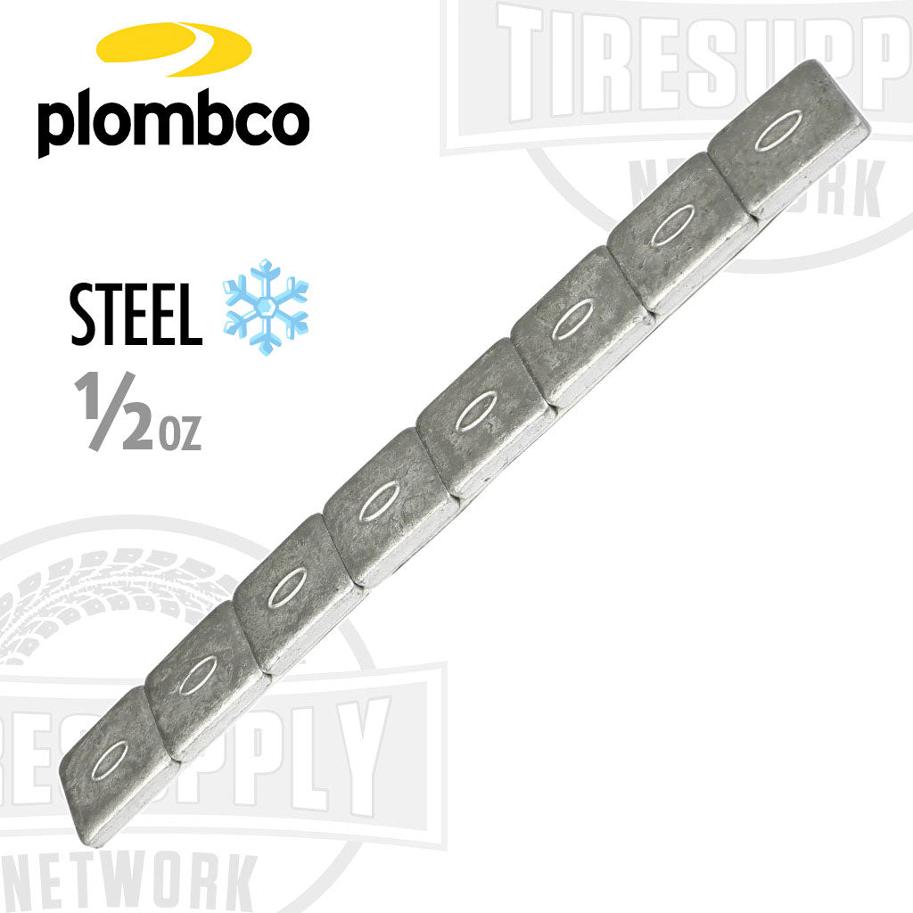 Plombco | StickPro Steel 1/2 oz Stick-On Adhesive Tape Wheel Weight (408Fe-28)