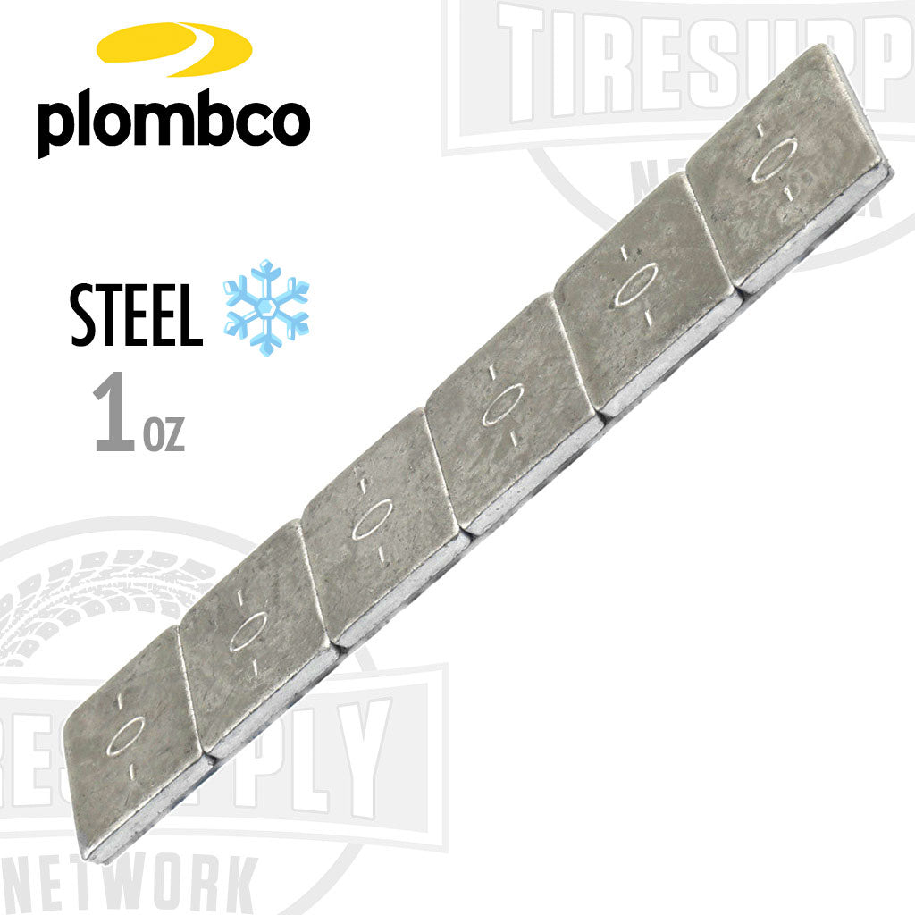 Plombco | StickPro Steel 1 oz Stick-On Adhesive Tape Wheel Weight (506Fe-15)