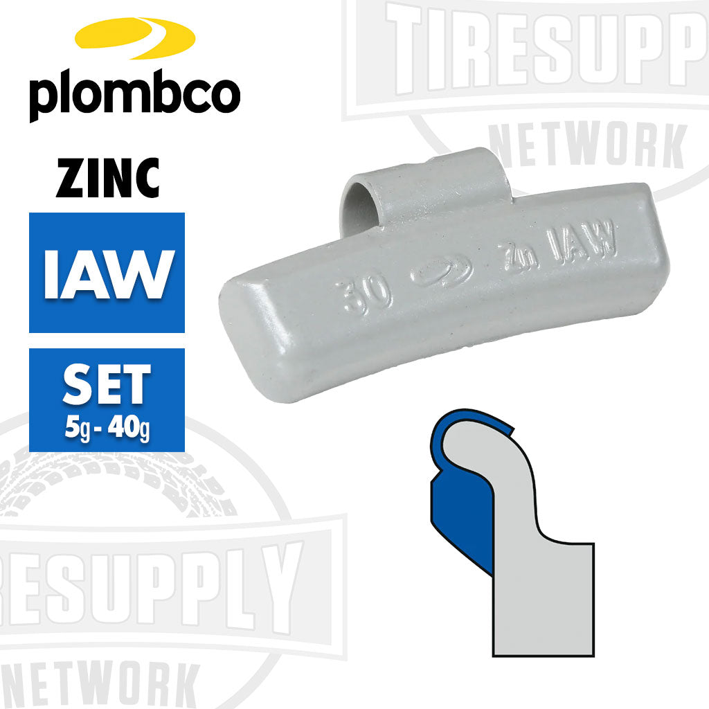 Plombco IAW-Style | Coated Zinc Clip-On Wheel Weights - Choose Size or Bulk Set