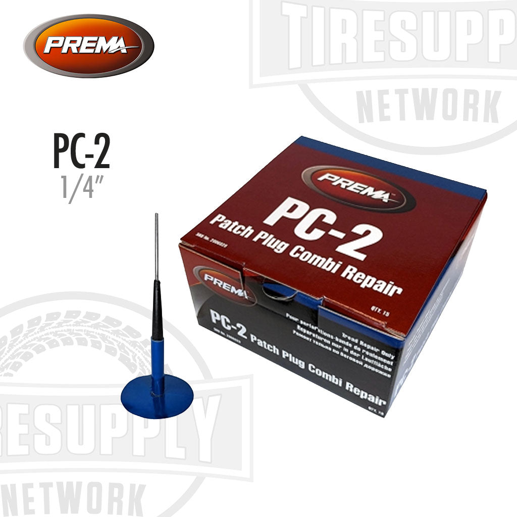Prema PC-2 | Tire Patch Repair Unit Injury Size 1/4" - Box of 15