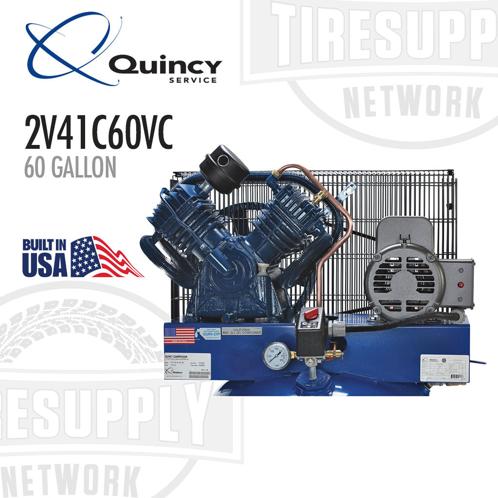 Quincy | Two-Stage 60 Gallon QT 5HP Air Compressor 230V, 1PH - Vertical PRO (2V41C60VC)