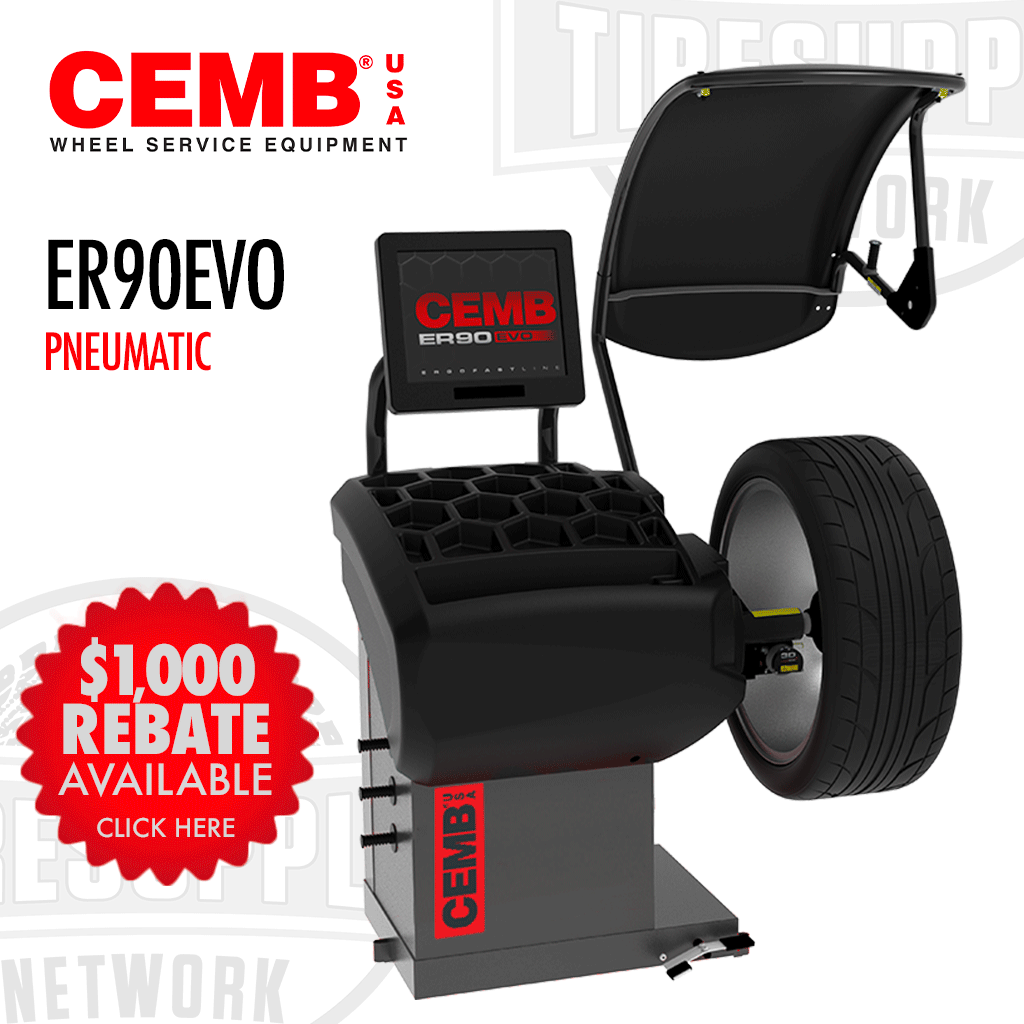 CEMB | Diagnostic RFV Fully Automatic OPB Wheel Balancer - Pneumatic (ER90EVO)