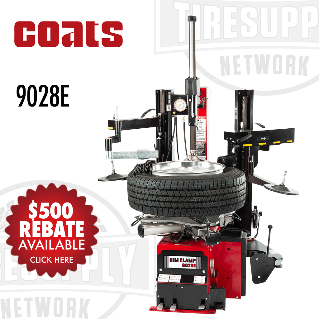 Coats | 9028E Tilt-Back Rim Clamp Tire Changer with Robo-Arm Helper Device (8009028)
