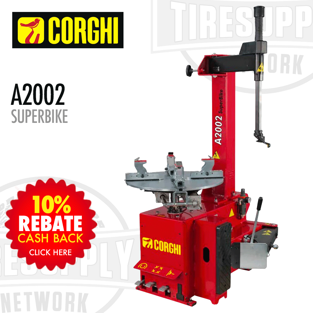 Corghi A2002 SuperBike | Semi-Automatic Swing Arm Tire Changer