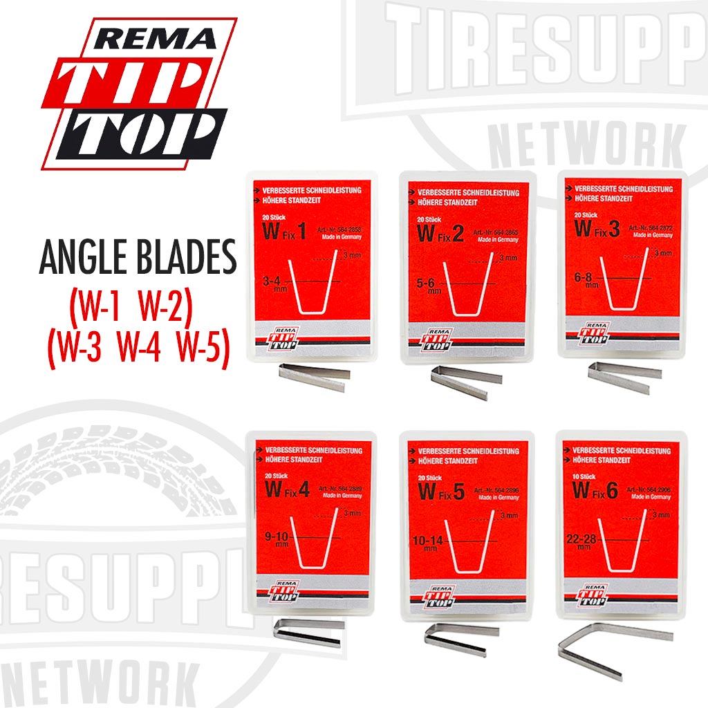 Rema | Angle Tire Groover Cutting Blades - (W-1) (W-2) (W-3) (W-4) (W-5) (W-6)