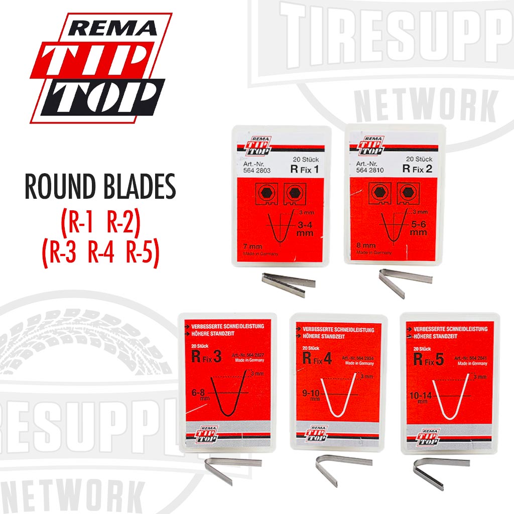 Rema | Round Tire Groover Cutting Blades - (R-1) (R-2) (R-3) (R-4) (R-5)