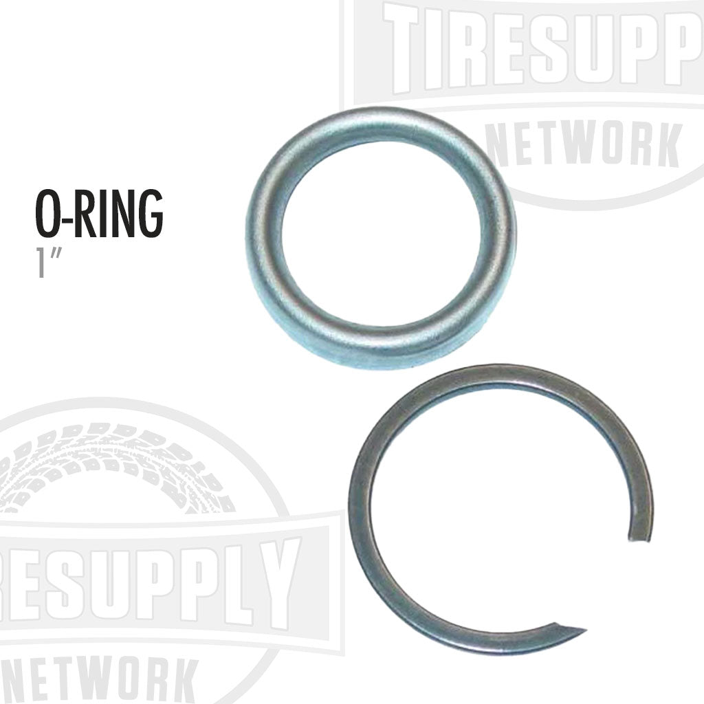 The image shows two metal retaining rings and one metal O-ring, intended for use with wrenches and sockets.