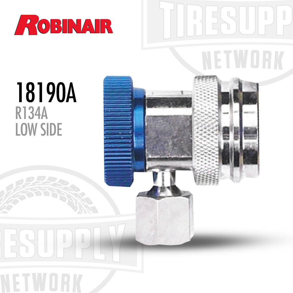 Robinair 18190A Low Side Service Coupler With Blue Actuator For R-134A Refrigerant