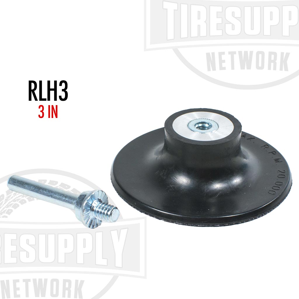 Roloc 3" Disc Pad Holder 1/4" Straight Shank (RLH3)