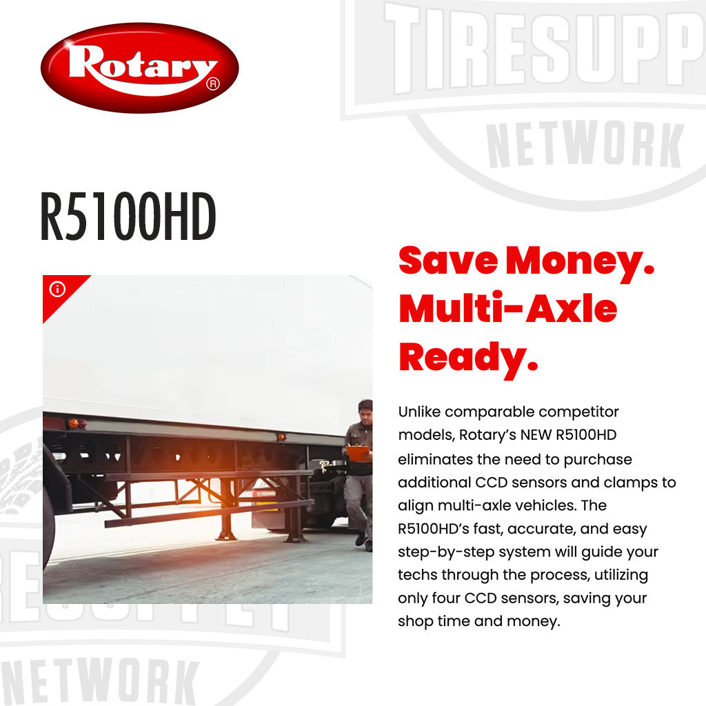 Rotary R5100HD | Towerless Heavy Duty Truck & Trailer Aligner
