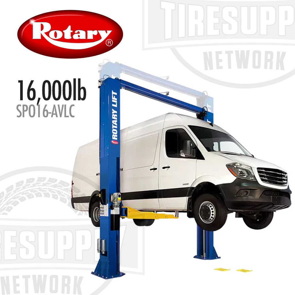 Rotary | 2-Post Lift 16,000 lbs Capacity - Shockwave Symmetric - Low Ceiling (SPO16-AVLC)