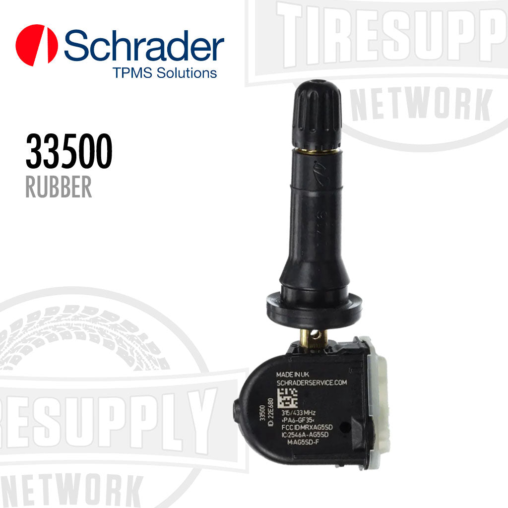 Schrader 33500 | EZ-sensor 1-SKU Programmable Universal TPMS Sensor with Rubber Snap-In Valve Stem