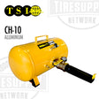 Yellow air compressor with 'TSI' branding on a white background. CH-10. Bead seater