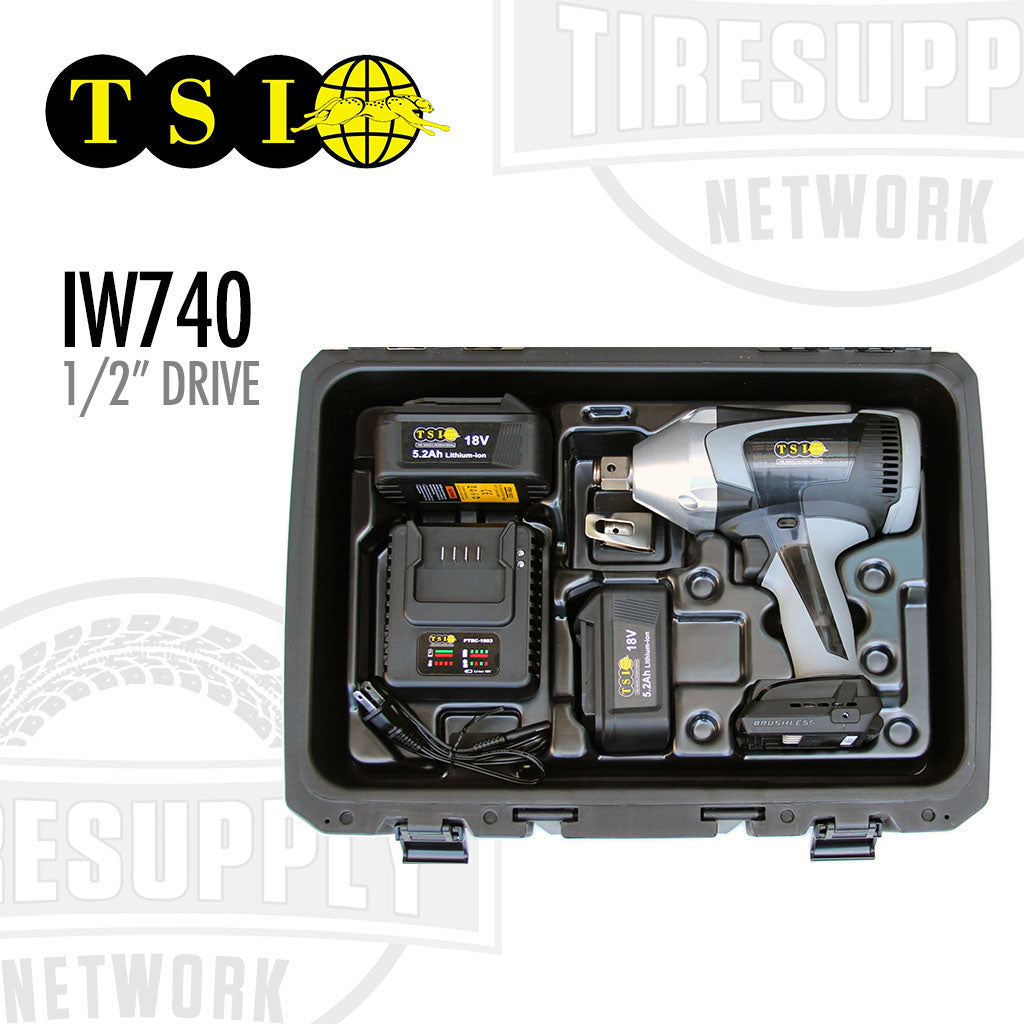 TSI | 1/2″ Drive Brushless Battery Powered Impact Wrench (IW740)