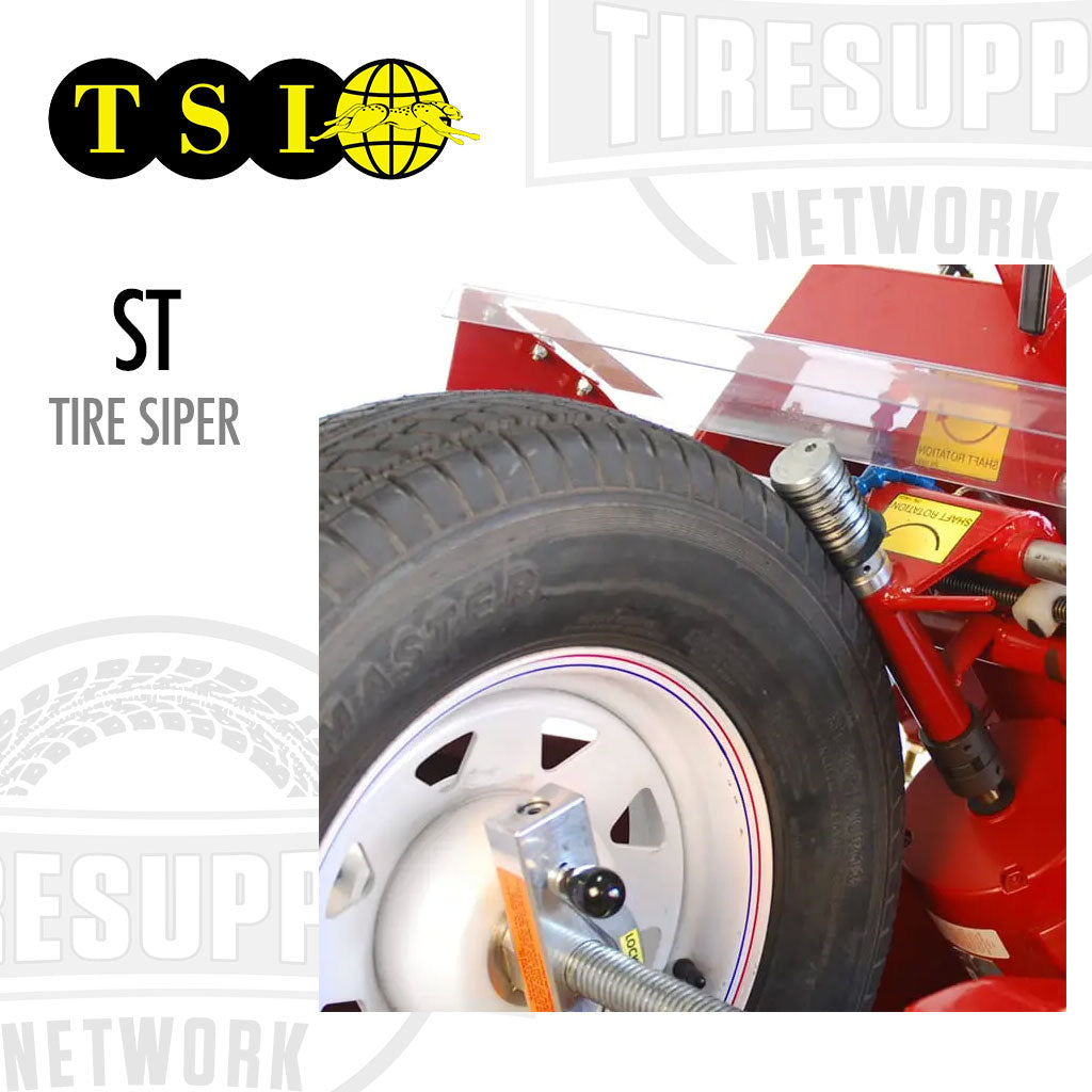 Tire Siper product with Tiresupp branding on a white background. TSI | Tire Siper Sizes 12" - 24.5" (ST)