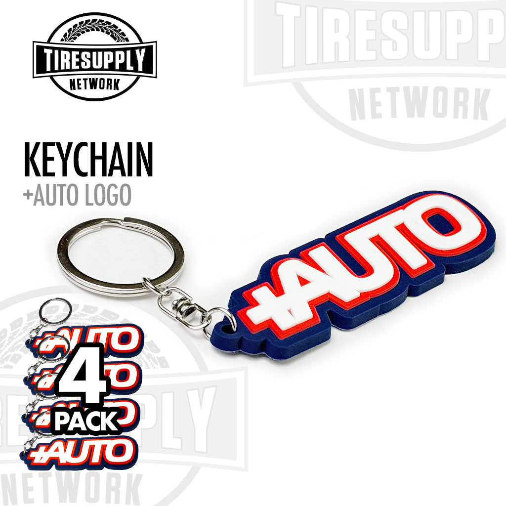 Tire Supply Network | TPR Keychain - 3.5" +AUTO Logo RWB (KEY-PLUS)