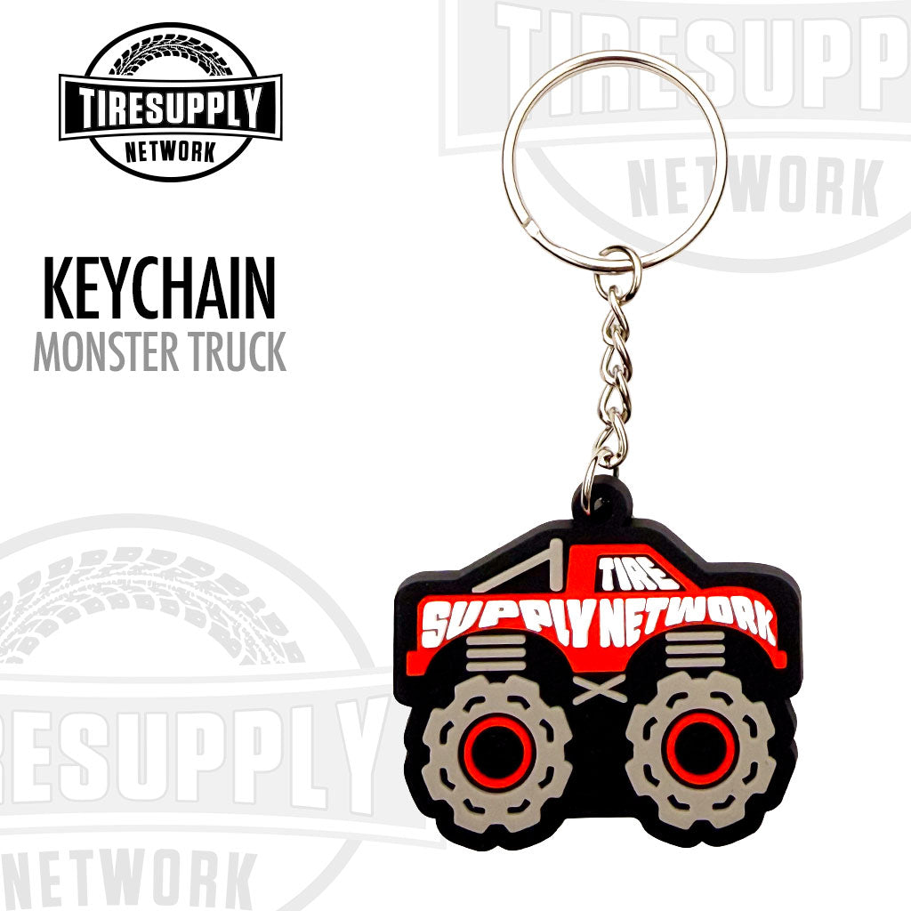 Tire Supply Network | TPR Keychain - 2" Red Monster Truck (TSN-TRUCK)