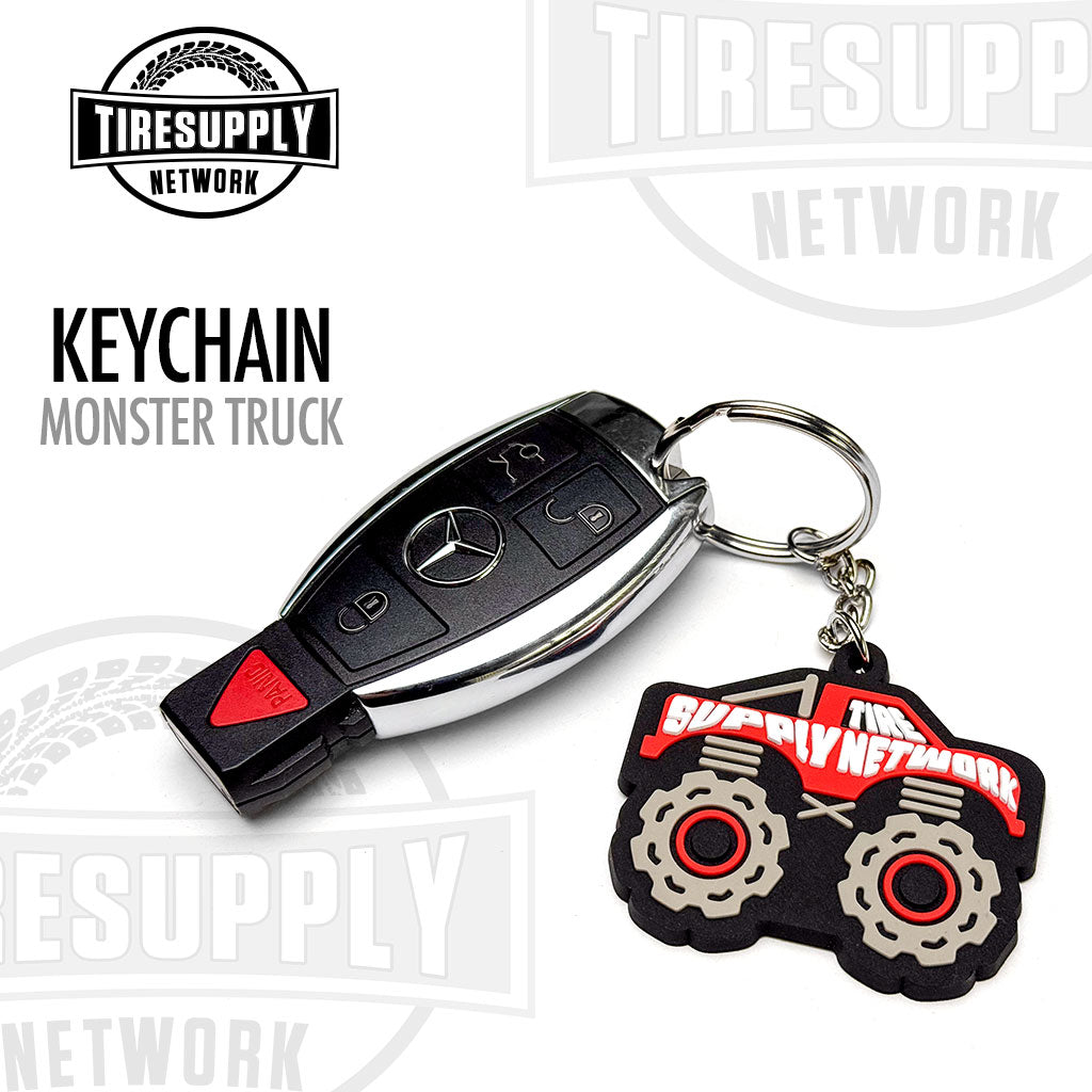 Tire Supply Network | TPR Keychain - 2" Red Monster Truck (TSN-TRUCK)