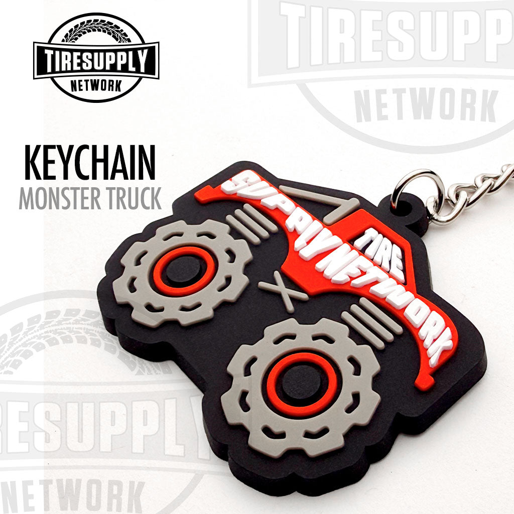 Tire Supply Network | TPR Keychain - 2" Red Monster Truck (TSN-TRUCK)
