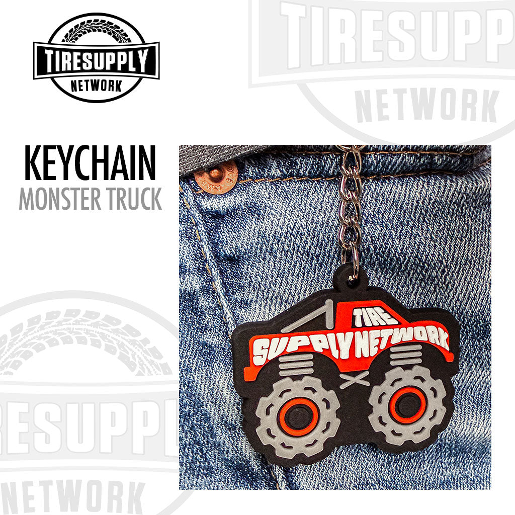 Tire Supply Network | TPR Keychain - 2" Red Monster Truck (TSN-TRUCK)