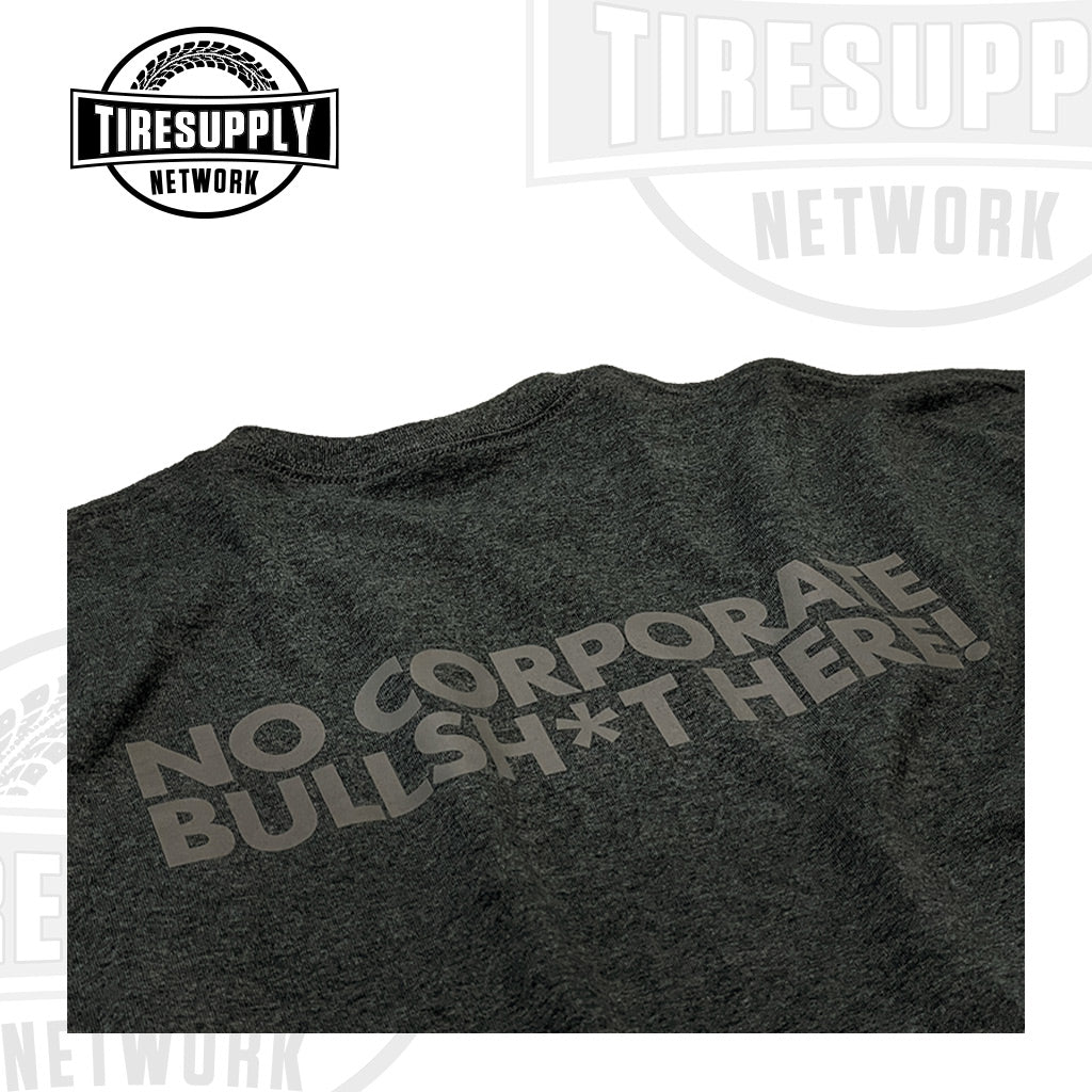 Tire Supply Network | T-Shirt NOBS Dark Htr Gray - Choose L, XL (TSN-NOBS*)