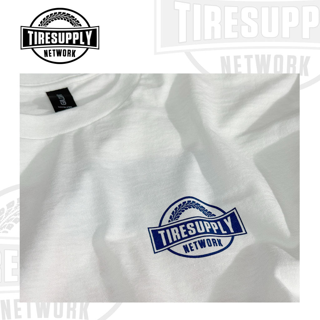 Tire Supply Network | T-Shirt USFLAG White - Choose Size (TSN-USFLAG*)