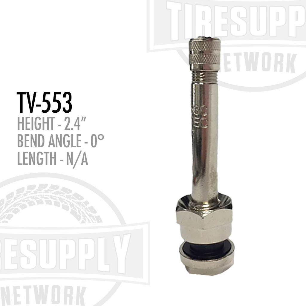 Alcoa O-Ring Seal Straight Metal Valve Stem 9.7mm Hole - Choose Style (TV-553)