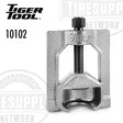 Metal tool with 'Tiger Tool' branding on a white background. 10102. Commercial U Joint Puller
